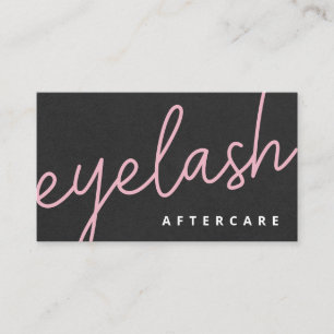 Moderne Eyelash-uitbreidingen Lash Lift Aftercare Visitekaartje
