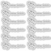 Moderne Eyelashes de Bedrijfs van het VerpakkingsN Sticker (Voorkant)