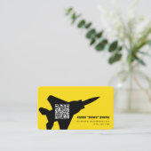 Moderne F-15 gevechtsvliegtuig Visitekaartje (Staand voorkant)