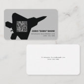 Moderne F-22 Raptor gevechtsvliegtuig Visitekaartje (Voorkant / Achterkant)