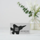Moderne F-35 Lightning Fighter Jet Visitekaartje (Staand voorkant)