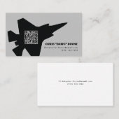 Moderne F-35 Lightning Fighter Jet Visitekaartje (Voorkant / Achterkant)