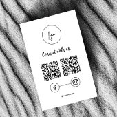 Moderne Facebook Instagram QR Code Verbind met ons Visitekaartje