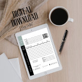 Moderne factuur verkoop bon kleine onderneming kaart