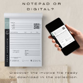 Moderne Factuur Verkoopbon Kleine Bedrijf Notitieblok
