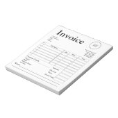 Moderne factuur voor kleine bedrijven Verkoopbon Notitieblok (Linkerzijde)