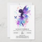 Moderne Fairycore Verjaardagsmagie Kaart (Voorkant)