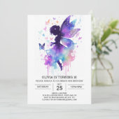 Moderne Fairycore Verjaardagsmagie Kaart (Staand voorkant)