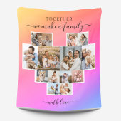 Moderne Familie 14 Fotocollage Fleece Deken