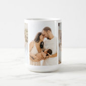 Moderne familie 3 Foto's Collage Coffee Mok (Center)