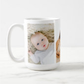 Moderne familie 3 Foto's Collage Coffee Mok (Links)