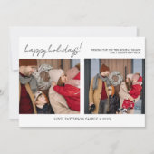 Moderne familie 3 Kaart voor kerstfeestdag (Voorkant)