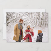 Moderne familie 3 Kaart voor kerstfeestdag (Achterkant)