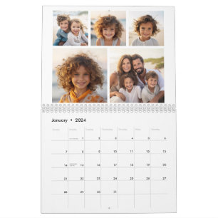 Moderne familie 60 foto - 5 per maand - Aangepast Kalender