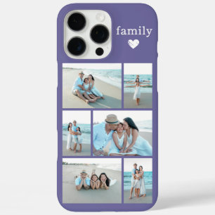 Moderne Familie 6 Foto Paars iPhone 16 Pro Max Hoesje