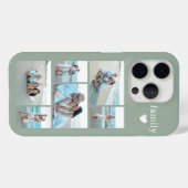 Moderne Familie 6 Foto Saliegroen Case-Mate iPhone Case (Achterkant (horizontaal))