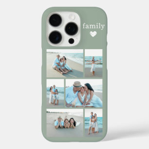 Moderne Familie 6 Foto Saliegroen iPhone 16 Pro Hoesje