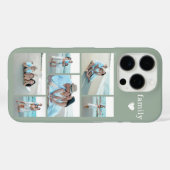 Moderne Familie 6 Foto Saliegroen Case-Mate iPhone Case (Achterkant (horizontaal))