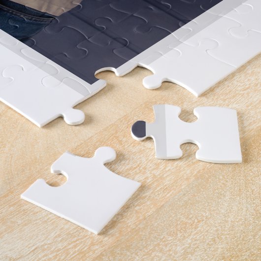 Moderne familie 6 Square Photo Collage Legpuzzel (Zijkant)