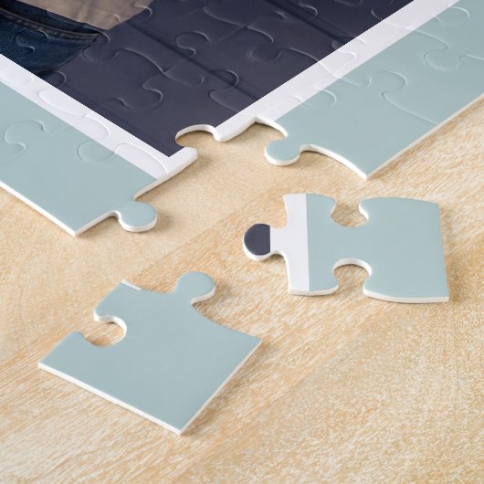 Moderne familie 6 Square Photo Collage Legpuzzel (Zijkant)