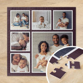Moderne familie 6 Square Photo Collage Legpuzzel