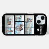Moderne Familie 6 Zwart Foto Case-Mate iPhone Case (Achterkant (horizontaal))