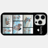 Moderne Familie 6 Zwart Foto Case-Mate iPhone Case (Achterkant (horizontaal))