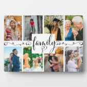 Moderne Familie 8 Foto Keepsake Fotoplaat (voorkant)