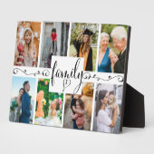 Moderne Familie 8 Foto Keepsake Fotoplaat (Zijkant)