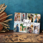 Moderne Familie 8 Foto Keepsake Fotoplaat