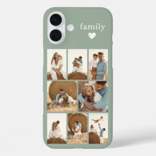 Moderne Familie 8 Foto Saliegroen iPhone 16 Plus Hoesje