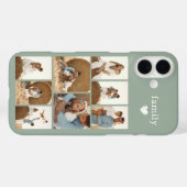 Moderne Familie 8 Foto Saliegroen Case-Mate iPhone Case (Achterkant (horizontaal))