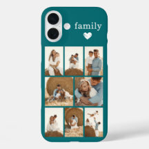 Moderne Familie 8 Foto Teal