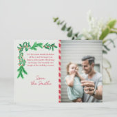 moderne familie aangepaste kerstgroet feestdagenkaart (Staand voorkant)