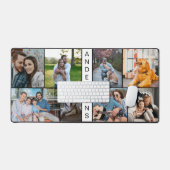 Moderne Familie Acht Foto Collage Desk Mat (Keyboard & Muis)