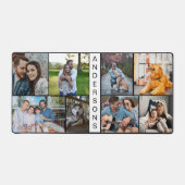 Moderne Familie Acht Foto Collage Desk Mat (Voorkant)