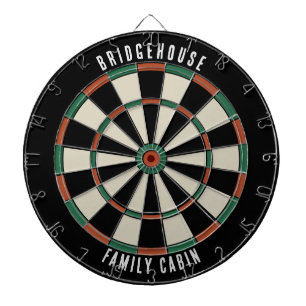 Moderne Familie Cabin Games Kamer Custom Dartbord