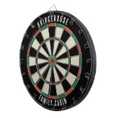 Moderne Familie Cabin Games Kamer Custom Dartbord (Voorkant Rechts)