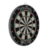 Moderne Familie Cabin Games Kamer Custom Dartbord (Voorkant Links)