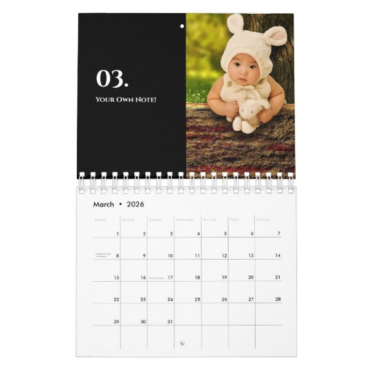 Moderne Familie Collage Foto 2024 Kalender (Mar 2026)