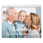 Moderne Familie Custom Foto's Creëer Uw Eigen 2026 Kalender (Hoes)