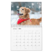 Moderne Familie Eenvoudige Gepersonaliseerde Foto' Kalender (Jan 2026)