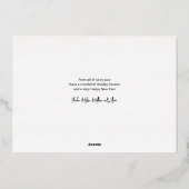 Moderne Familie Feestdagen Foto Christmas Gold (Achterkant)