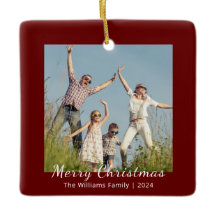 Moderne Familie Feestelijke Kerstfoto