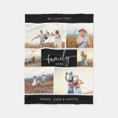 Moderne familie fleece deken (Voorkant)