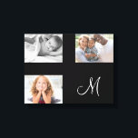 Moderne Familie Foto Aangepaste Collage Monogram Canvas Afdruk<br><div class="desc">Upload je eigen foto naar creëer dat unieke stuk! Perfect cadeau voor die speciale zus in je leven. Dit ontwerp is gemaakt door middel van digitale kunst. Het kan worden gepersonaliseerd in het gebied dat wordt geleverd door het wijzigen van de foto en / of tekst. U kunt de tekst...</div>