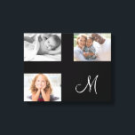 Moderne Familie Foto Aangepaste Collage Monogram Canvas Afdruk<br><div class="desc">Upload je eigen foto naar creëer dat unieke stuk! Perfect cadeau voor die speciale zus in je leven. Dit ontwerp is gemaakt door middel van digitale kunst. Het kan worden gepersonaliseerd in het gebied dat wordt geleverd door het wijzigen van de foto en / of tekst. U kunt de tekst...</div>