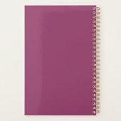 Moderne familie foto collage 19 Afbeelding roze Planner (Achterkant)