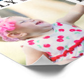 Moderne familie foto-collage-liefdesgeheugen keepo poster (Hoek)