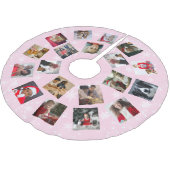 Moderne familie foto collage snowflake kerstbal br kerstboom rok (Gekanteld)